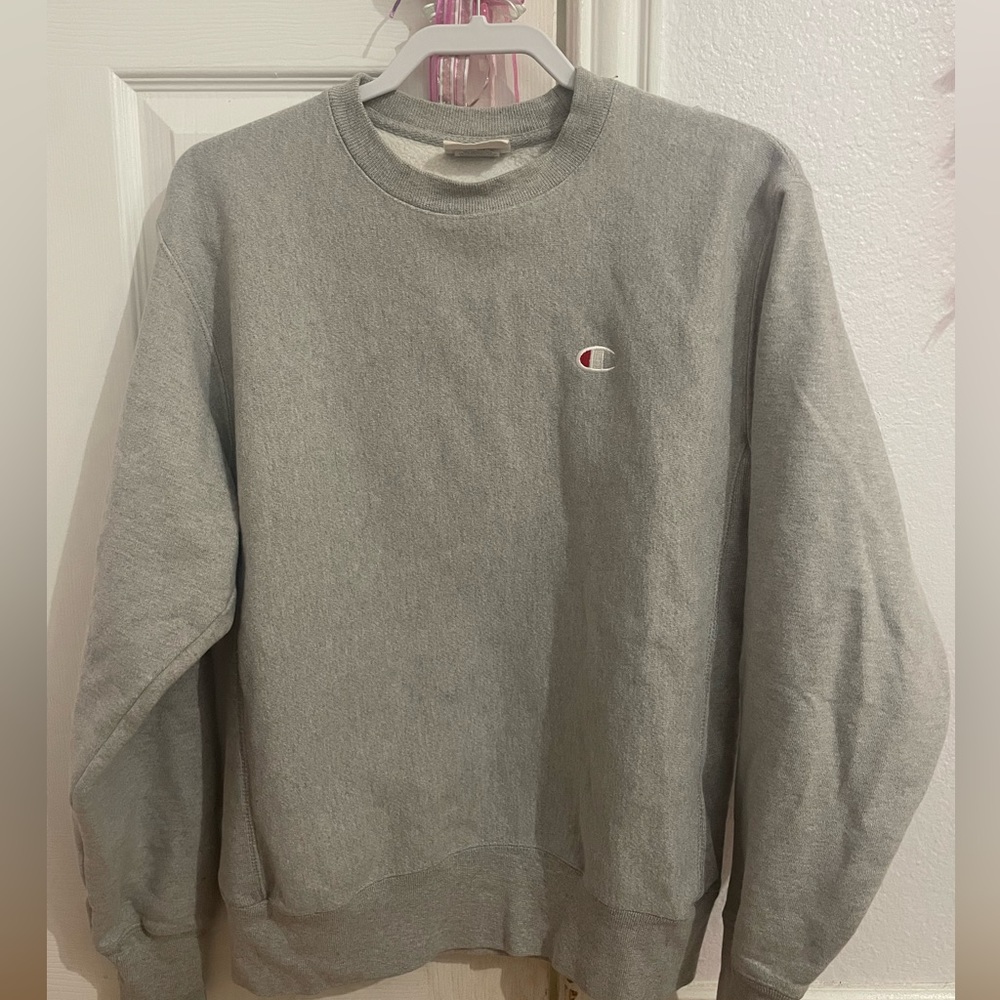 Grey Champion Reverse-Weave Crewneck